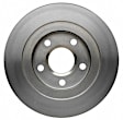 18A911 Rear, Driver or Passenger Side Brake Disc, Natural Finish, Plain Surface, 5 Lugs, Professional Series