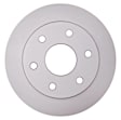 18A925AC Front, Driver or Passenger Side Brake Disc, Natural Finish, Plain Surface, Vented, 6 Lugs, 304.8 mm, Advantage Series