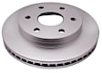 18A925AC Front, Driver or Passenger Side Brake Disc, Natural Finish, Plain Surface, Vented, 6 Lugs, 304.8 mm, Advantage Series