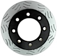 18A926SD Rear, Driver or Passenger Side Brake Disc, Natural Finish, Slotted, Vented, 330.2 mm, Specialty Series