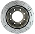 18A926SD Rear, Driver or Passenger Side Brake Disc, Natural Finish, Slotted, Vented, 330.2 mm, Specialty Series