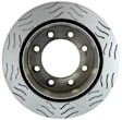 18A926SD Rear, Driver or Passenger Side Brake Disc, Natural Finish, Slotted, Vented, 330.2 mm, Specialty Series