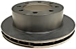 18A933A Rear, Driver or Passenger Side Brake Disc, Plain Surface, Vented, 8 Lugs,, Advantage Series