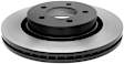 18A936 Front, Driver or Passenger Side Brake Disc, Natural Finish, Plain Surface, DuraStop Series
