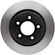 18A936 Front, Driver or Passenger Side Brake Disc, Natural Finish, Plain Surface, DuraStop Series