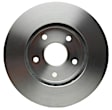 18A937A Front, Driver or Passenger Side Brake Disc, Plain Surface, 5 Lugs,, Advantage Series