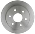 18A952A Rear, Driver or Passenger Side Brake Disc, Natural Finish, Plain Surface, Vented, 6 Lugs, Advantage Series