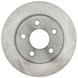 2000 Pontiac Bonneville - Rear, Driver or Passenger Side Brake Disc, Natural Finish, Plain Surface, Solid, 5 Lugs, 3.8L 6Cyl, Advantage Series