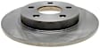 2000 Pontiac Bonneville - Rear, Driver or Passenger Side Brake Disc, Natural Finish, Plain Surface, Solid, 5 Lugs, 3.8L 6Cyl, Advantage Series