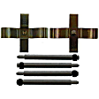 18K2492 Gold Series Brake Hardware Kit - Direct Fit, Kit