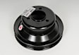 19245468 GM Original Equipment Series Crankshaft Pulley - Black, Steel, Direct Fit, Sold individually