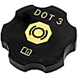 20760280 Brake Master Cylinder Cover - Black, Plastic, Direct Fit