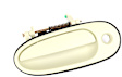 22670069 Front, Driver Side White Exterior Door Handle, With Key Hole, OE Replacement Series