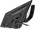 2007-2009 Acura MDX - Passenger Side Mirror, Power, Manual Folding, Heated, Paintable, In-housing Signal Light, With memory, No Puddle Light, Auto-Dim, and Blind Spot Feature, For Models Without Power Liftgate