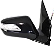 2007-2009 Acura MDX - Passenger Side Mirror, Power, Manual Folding, Heated, Paintable, In-housing Signal Light, With memory, No Puddle Light, Auto-Dim, and Blind Spot Feature, For Models Without Power Liftgate