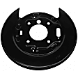 2018 Chevrolet Colorado - Driver Side Brake Dust Shields, Crew Cab Pickup, RWD, 140.5 in. Wheelbase, Black, Steel