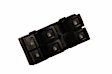 23427098 Front, Driver or Passenger Side Window Switch, Black, 6 Buttons