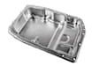 24222657 GM Original Equipment Series Transmission Pan - Polished, Steel, Stock Depth, Direct Fit, Sold individually