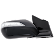 2012 Acura MDX - Passenger Side Mirror, Power Adjust, Heated, Paintable, Manual Folding, In-housing Signal Light, No Blind Spot Feature, With Memory, No Puddle Light, No Auto-Dimming
