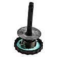 26095244 Power Steering Reservoir Cap - Black, Plastic, Direct Fit, Sold Individually