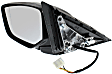 2013-2017 Acura ILX - Driver Side Mirror, Power, Manual Folding, Heated, Paintable, No Signal Light, No Memory, No Puddle Light, No Auto-Dimming, No Blind Spot Feature