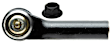 45A1036 Front, Driver Side, Outer Tie Rod End, Professional Series