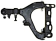 45D10186 Front, Passenger Side, Lower Control Arm, With ball joint(s), Steel, Professional Series