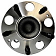 512544 Rear, Driver or Passenger Side Wheel Hub, 5 Lugs, Sensor Included, Gold Series