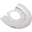 84080138 Front, Passenger Side Brake Dust Shields Silver, Steel