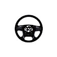 84483760 Steering Wheel - Black, Direct Fit, Sold Individually