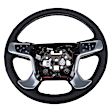84483791 Steering Wheel - Black, Standard, Direct Fit, Sold individually
