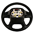 84483796 Steering Wheel - Black, Standard, Direct Fit, Sold individually