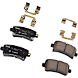 2019 Cadillac XTS - Rear Organic Brake Pad Set, With Front and Rear Disc Brakes, Power Parking Brake (J71), Front and Rear Disc Brakes With ABS (J64), Except Silver Caliper Color (J6C)