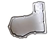 8685184 GM Original Equipment Series Transmission Pan - Natural, Steel, Stock Depth, Direct Fit, Sold individually