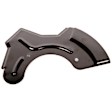 94565914 Front, Driver Side Brake Dust Shields Black, Steel