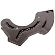 94565914 Front, Driver Side Brake Dust Shields Black, Steel