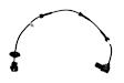 96959997 Front, Driver Side GM Original Equipment Series ABS Speed Sensor Sold Individually