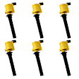 7805-1158K-06 Ignition Coil, Set of 6, High Performance Series