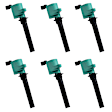 7805-1158L-06 Ignition Coil, Set of 6, High Performance Series