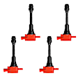 7805-3358J-04 Ignition Coil, Set of 4, 1.8L, 4Cyl, High Performance Series