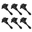7805-3458-06 Ignition Coil, Set of 6, 2.3L, 6Cyl, OE Series