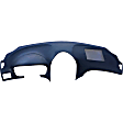 1128 Dash Cover, Black, Molded; Overlay Over Factory Dash