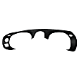 2302 Dash Cover, Black, Molded; Overlay Over Factory Dash
