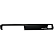 1971 Buick Skylark - Dash Cover, Black, Molded; Overlay Over Factory Dash, Without Center Vent