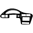 266 Dash Cover, Black, Molded; Overlay Over Factory Dash
