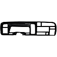 932 Dash Cover, Black, Molded; Overlay Over Factory Dash
