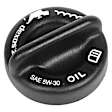 FC246 Oil Filler Cap - Black, Plastic, Direct Fit, Sold Individually