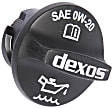 2021 Chevrolet Equinox - Oil Filler Cap, FWD, 6-Speed, Automatic Transaxle, transmissionmfrcode : 6T40, Stop/Start Engine Control System(KL9), Black, Plastic, GM Original Equipment Series