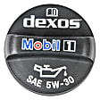 FC262 Oil Filler Cap - Black, Plastic, Direct Fit, Sold Individually