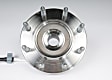 FW338 Front, Driver or Passenger Side Wheel Hub, 8 Lugs, With Bearing, GM Original Equipment Series